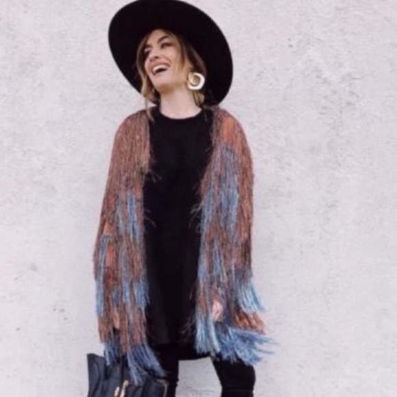 Zara metallic fringe cardigan 😍 - Picture 2 of 6